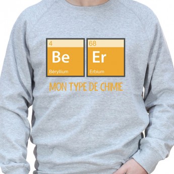 Beer Chimie – Sweat Crewneck Homme Alcool Tshirt Homme Alcool