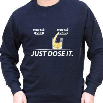 Just dose it – Sweat Crewneck Homme Alcool Tshirt Homme Alcool