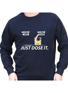 Just dose it – Sweat Crewneck Homme Alcool Tshirt Homme Alcool
