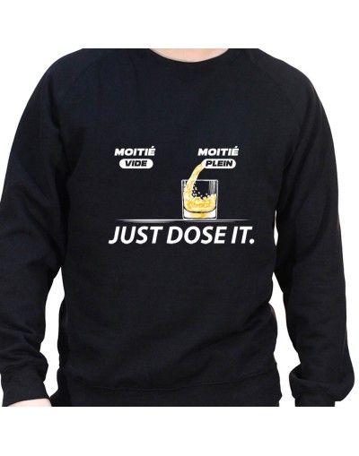 Just dose it – Sweat Crewneck Homme Alcool Tshirt Homme Alcool