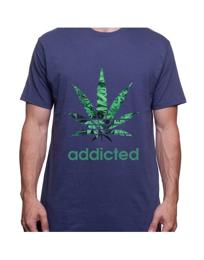 Addicted - Tshirt Homme Weed Tshirt Weed Homme