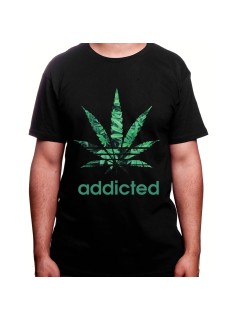 Addicted - Tshirt Homme Weed Tshirt Weed Homme