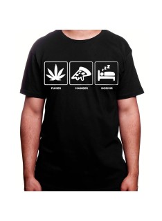 Fumer Manger Dormir - Tshirt Homme Weed Tshirt Weed Homme