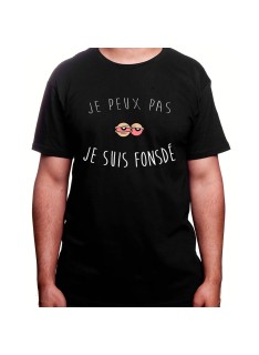 Je peux pas je suis fonsdé - Tshirt Homme Weed Tshirt Weed Homme