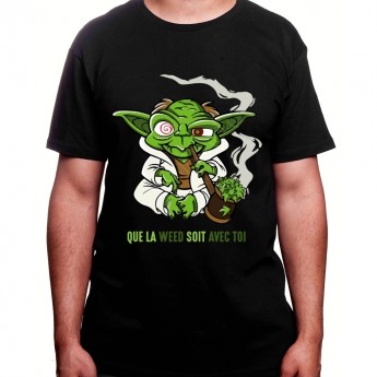 Que la weed soit avec toi - Tshirt Homme Weed Tshirt Weed Homme