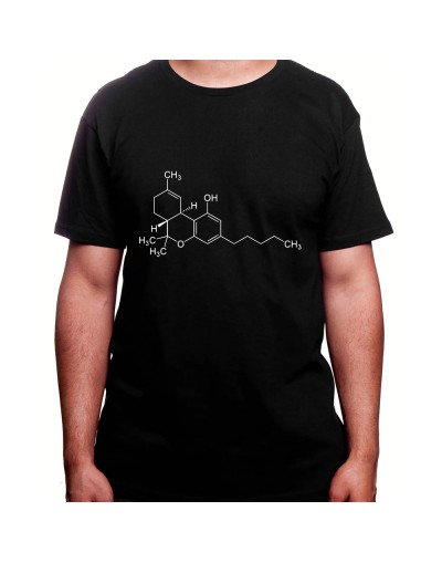 THC Molecule - Tshirt Homme Weed Tshirt Weed Homme