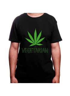 Vegetarian - Tshirt Homme Weed Tshirt Weed Homme