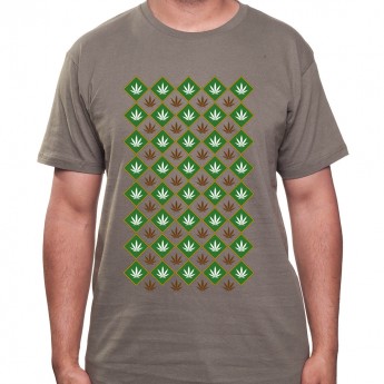 Weed pattern - Tshirt Homme Weed Tshirt Weed Homme