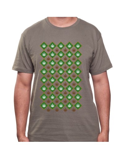 Weed pattern - Tshirt Homme Weed Tshirt Weed Homme