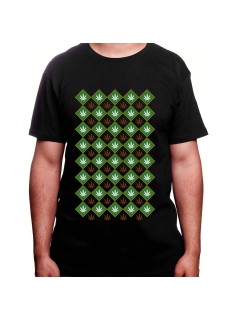 Weed pattern - Tshirt Homme Weed Tshirt Weed Homme