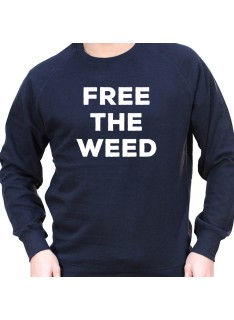 Free the Weed - Sweat Crewneck Homme Weed Sweat Crewneck Homme Weed