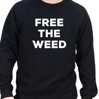 Free the Weed - Sweat Crewneck Homme Weed Sweat Crewneck Homme Weed