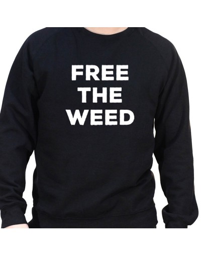 Free the Weed - Sweat Crewneck Homme Weed Sweat Crewneck Homme Weed