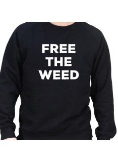 Free the Weed - Sweat Crewneck Homme Weed Sweat Crewneck Homme Weed