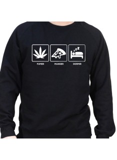 Fumer Manger Dormir - Sweat Crewneck Homme Weed Sweat Crewneck Homme Weed