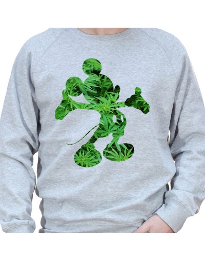 Mickey weed 2 - Sweat Crewneck Homme Weed Sweat Crewneck Homme Weed