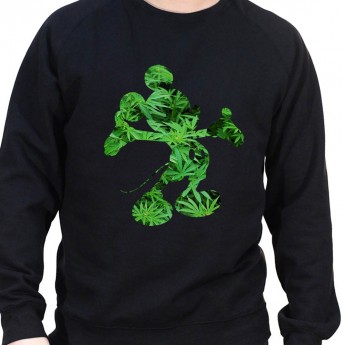 Mickey weed 2 - Sweat Crewneck Homme Weed Sweat Crewneck Homme Weed