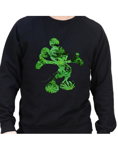 Mickey weed 2 - Sweat Crewneck Homme Weed Sweat Crewneck Homme Weed