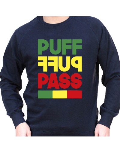 puff puff pass - Sweat Crewneck Homme Weed Sweat Crewneck Homme Weed