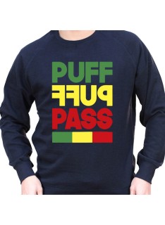 puff puff pass - Sweat Crewneck Homme Weed Sweat Crewneck Homme Weed