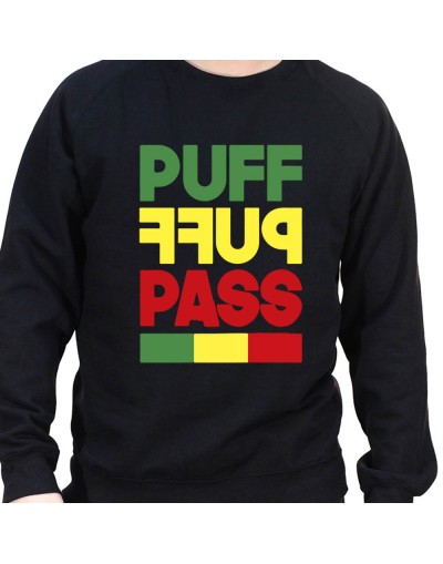 puff puff pass - Sweat Crewneck Homme Weed Sweat Crewneck Homme Weed