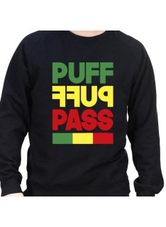 puff puff pass - Sweat Crewneck Homme Weed Sweat Crewneck Homme Weed