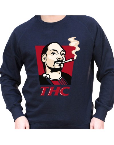 THC - Sweat Crewneck Homme Weed Sweat Crewneck Homme Weed