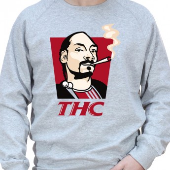 THC - Sweat Crewneck Homme Weed Sweat Crewneck Homme Weed