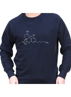 THC Molecule - Sweat Crewneck Homme Weed Sweat Crewneck Homme Weed