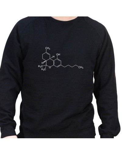 THC Molecule - Sweat Crewneck Homme Weed Sweat Crewneck Homme Weed