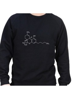 THC Molecule - Sweat Crewneck Homme Weed Sweat Crewneck Homme Weed