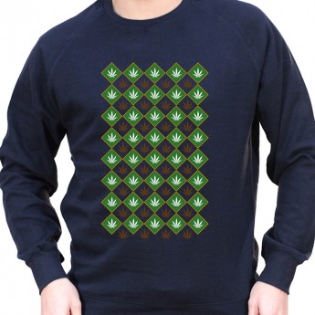 Weed pattern - Sweat Crewneck Homme Weed Sweat Crewneck Homme Weed