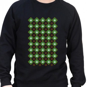 Weed pattern - Sweat Crewneck Homme Weed Sweat Crewneck Homme Weed