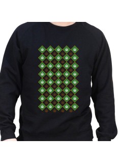 Weed pattern - Sweat Crewneck Homme Weed Sweat Crewneck Homme Weed