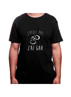 j'peux pas j'ai GAV - Tshirt Homme Policier Tshirt Homme Policier