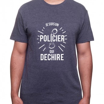 je suis un policier qui dechire - Tshirt Homme Policier Tshirt Homme Policier