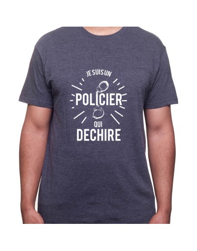 je suis un policier qui dechire - Tshirt Homme Policier Tshirt Homme Policier