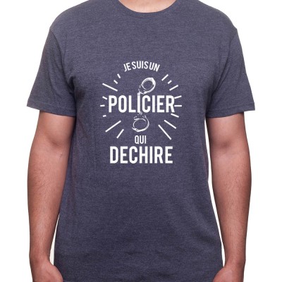 je suis un policier qui dechire - Tshirt Homme Policier Tshirt Homme Policier