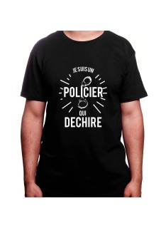 je suis un policier qui dechire - Tshirt Homme Policier Tshirt Homme Policier