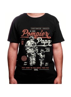 je suis un papa pompier cest un papa normal mais plus cool - Tshirt Homme Pompier Tshirt Homme Pompier