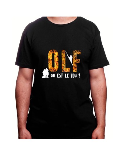 Ou est le feu - Tshirt Homme Pompier Tshirt Homme Pompier