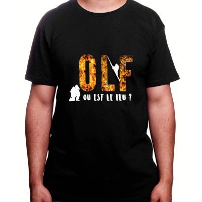 Ou est le feu - Tshirt Homme Pompier Tshirt Homme Pompier