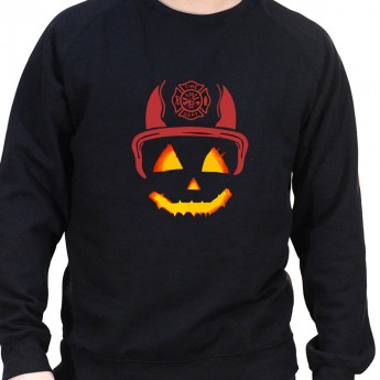 Halloween pompier - Sweat Crewneck Homme Pompier Sweat Crewneck Homme