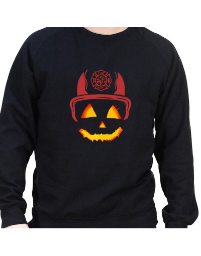 Halloween pompier - Sweat Crewneck Homme Pompier Sweat Crewneck Homme