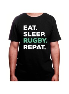 Eat Sleep Rugby REpeat - Tshirt Homme Rugby Tshirt Homme Rugby