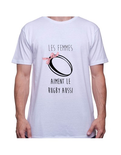 Les femmes aimes le rugby aussi - Tshirt Homme Rugby Tshirt Homme Rugby