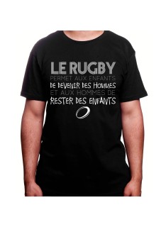 Rugby permet au enfant de devenir des hommes - Tshirt Homme Rugby Tshirt Homme Rugby