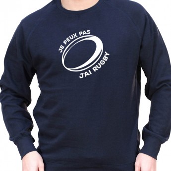 je peux pas j'ai rugby - Sweat Crewneck Homme Rugby Sweat Crewneck Rugby