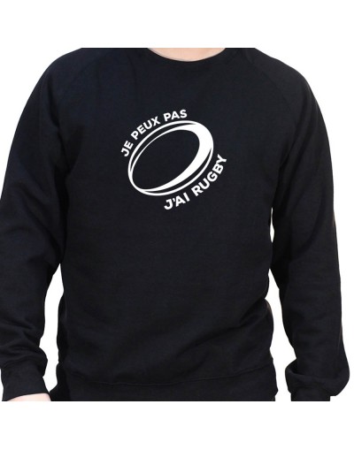 je peux pas j'ai rugby - Sweat Crewneck Homme Rugby Sweat Crewneck Rugby