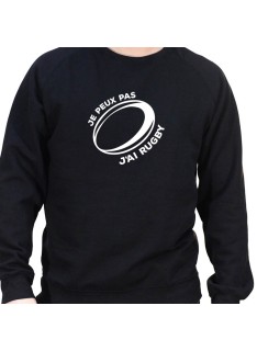 je peux pas j'ai rugby - Sweat Crewneck Homme Rugby Sweat Crewneck Rugby